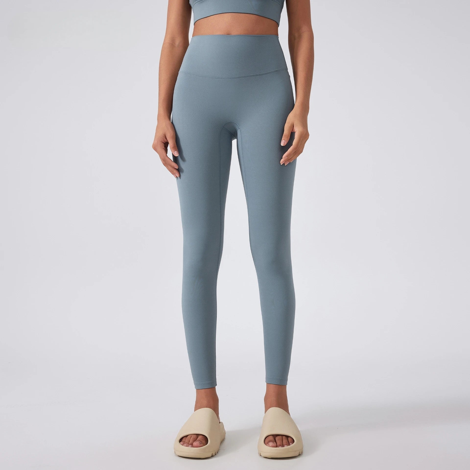 2025 New High Waist Naked Feeling Yoga Pants Women Push Up Sports Leggings Fitness Running Seamless Leggings Gym Girl Leggings - ATFH