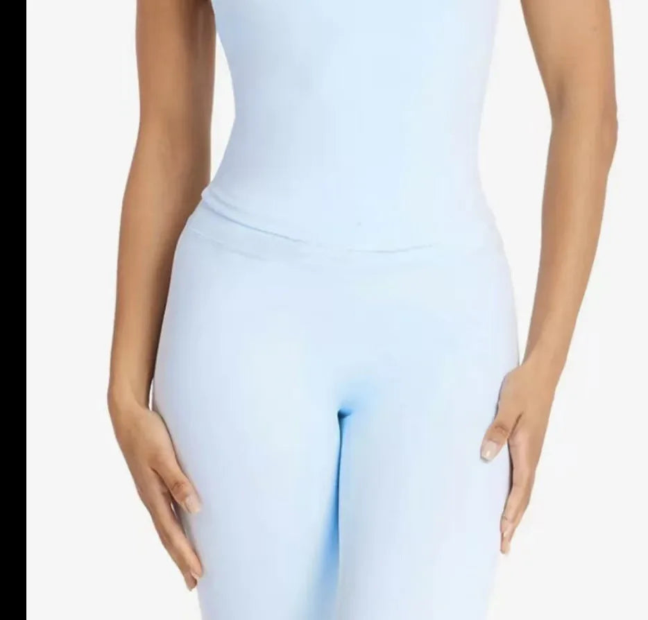 PMWRUN 2 Piece Yoga Set For Women, Deep V Sports Bra & High Waisted Leggings/Shorts, Slim Fit For Gym Yoga Pilates Workout Wear - ATFH