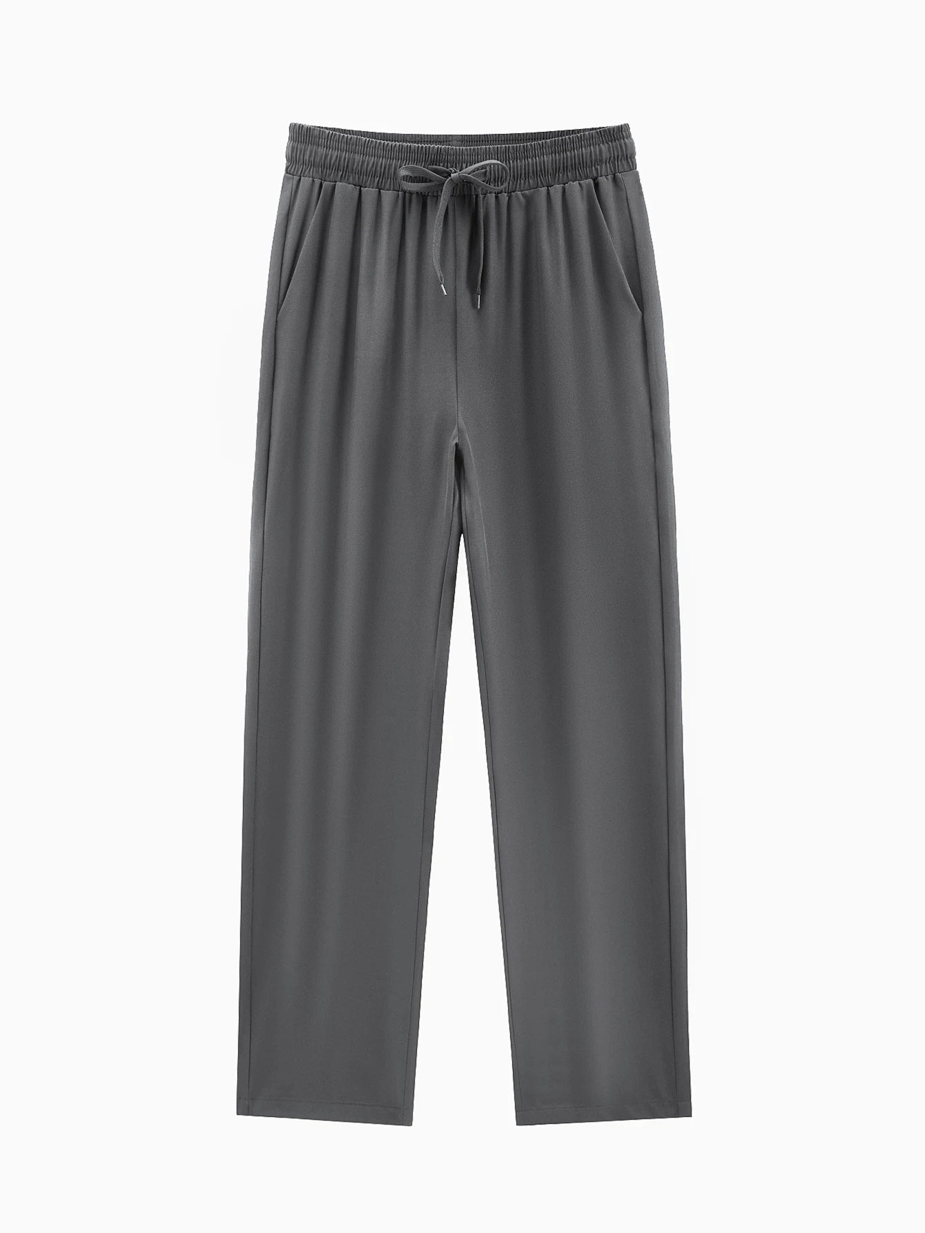 New Men's Casual Elastic Waist Pants Versatile Comfortable Fit Long Trousers