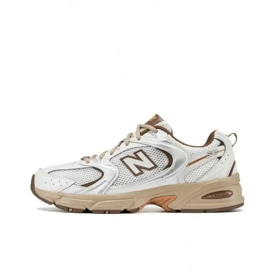Niko And X New Balance 530 Running Shoes Unisex White/Brown MR530NI