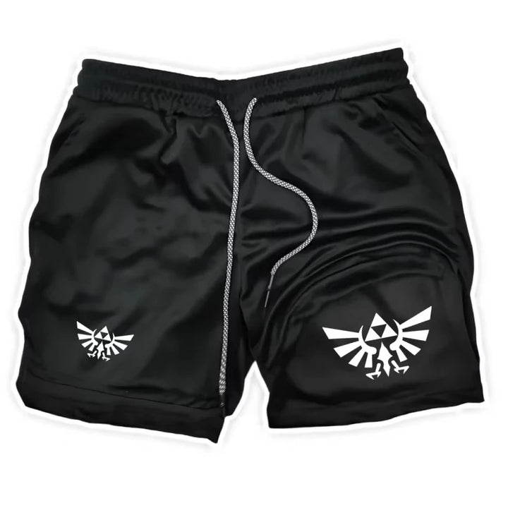 Zelda Themed Men's 5-Inch Workout Shorts | Quick Dry Loose Fit for Basketball, Running & CasualZY0077 Wear