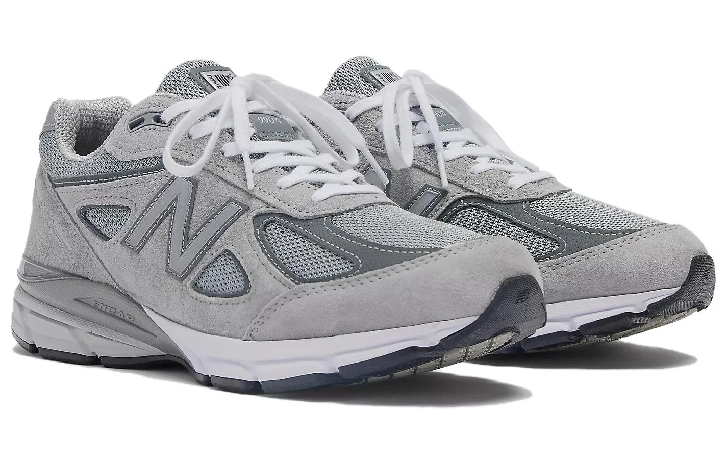 New Balance NB 990 V4 Cushioning Abrasion Resistant Low top Casual City Commuting Running Shoes Unisex Gray U990GR4