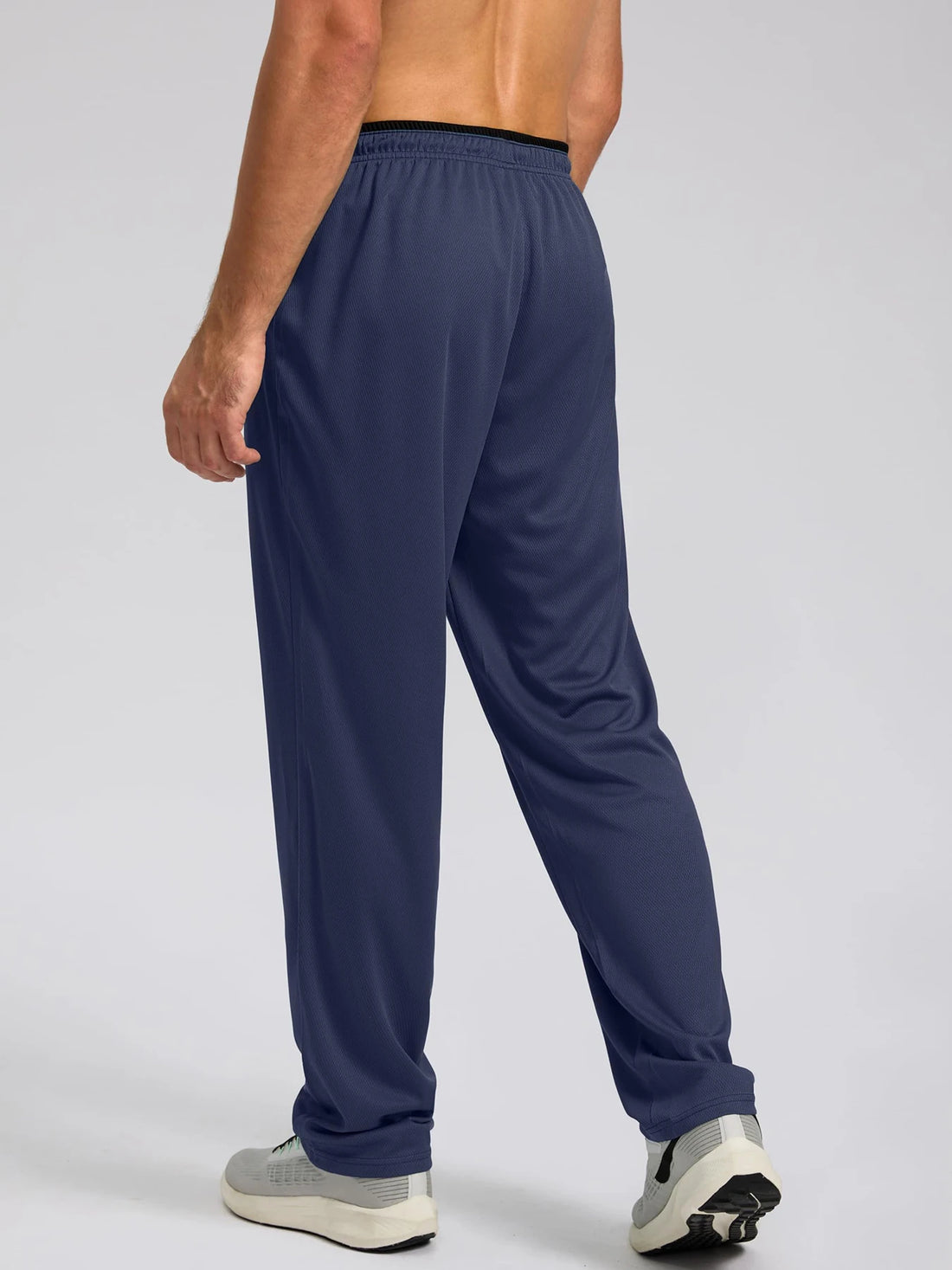 TACVASEN Men's Quick Dry Outdoor Pants Straight Leg Elastic Waist Fitness Running Hiking Yoga Jogging Sweatpants