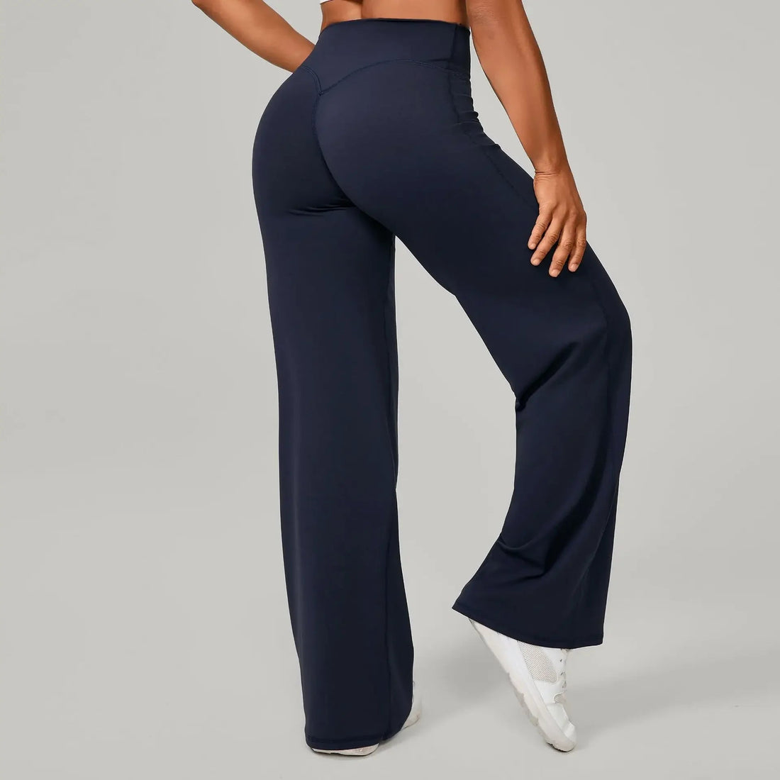 Women Straight-Leg Sports Pants Gym Clothing Naked Feeling Compression Wide Leg Yoga Leggings Pilates Fitness Tights XP01 ATFH
