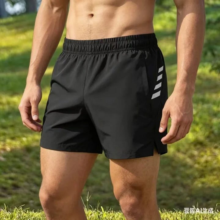 Sports shorts men's track and field training three quarter pants summer thin fit fitness running marathon quick drying pants
