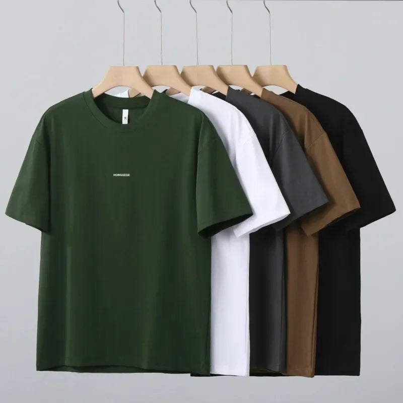 All-match Letter Printing for Men and Women T-shirts for Summer Comfortable and Simple Clean Round Neck Short-sleeved Top ATFH