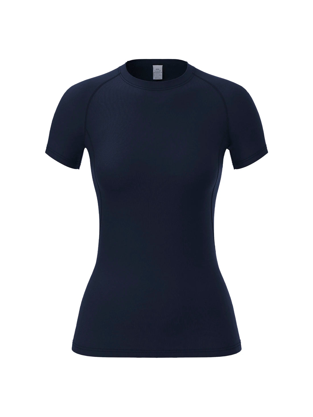 Women's compression shirt, short-sleeved sports yoga running T-shirt summer gym workout quick-drying stretch T-shirt, clothing - ATFH