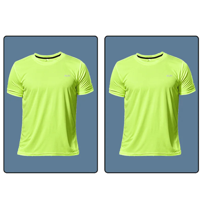 Summer t Shirt For Men Casual White t-Shirts Man Short Sleeve Top Breathable Tees Quick Dry Gym Shirt Soccer Jersey Male Clothes