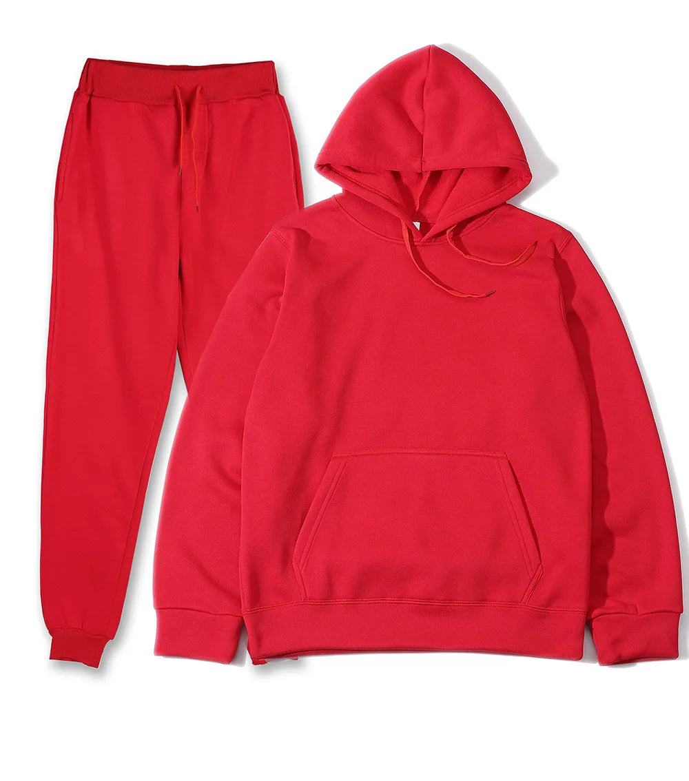 Men's Sports Suits Fashion Tracksuit Women Hoodies + Pants Two Pieces Sets Running Casual Sweatshirts Sweatpants Men's Clothing ATFH