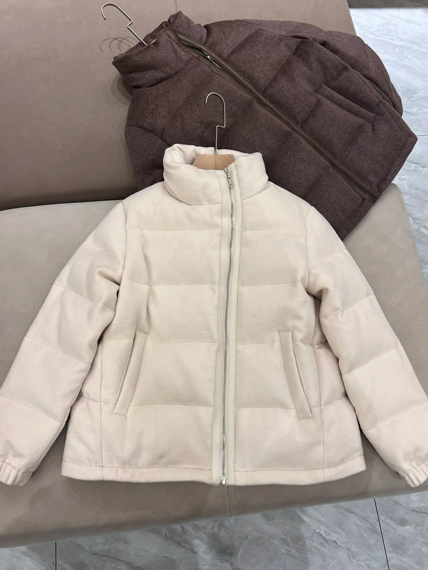 Short Down Jacket For Women Winter Warm Long Sleeve Jacket ATFH