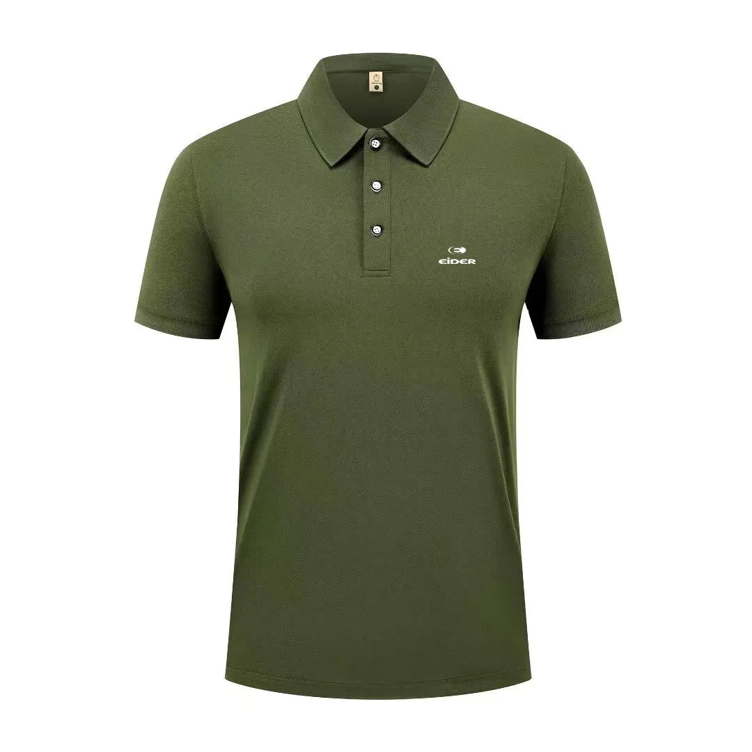 Basic solid color short sleeved polo shirt for men and women, summer polo shirt top, daily casual style, machine washable,