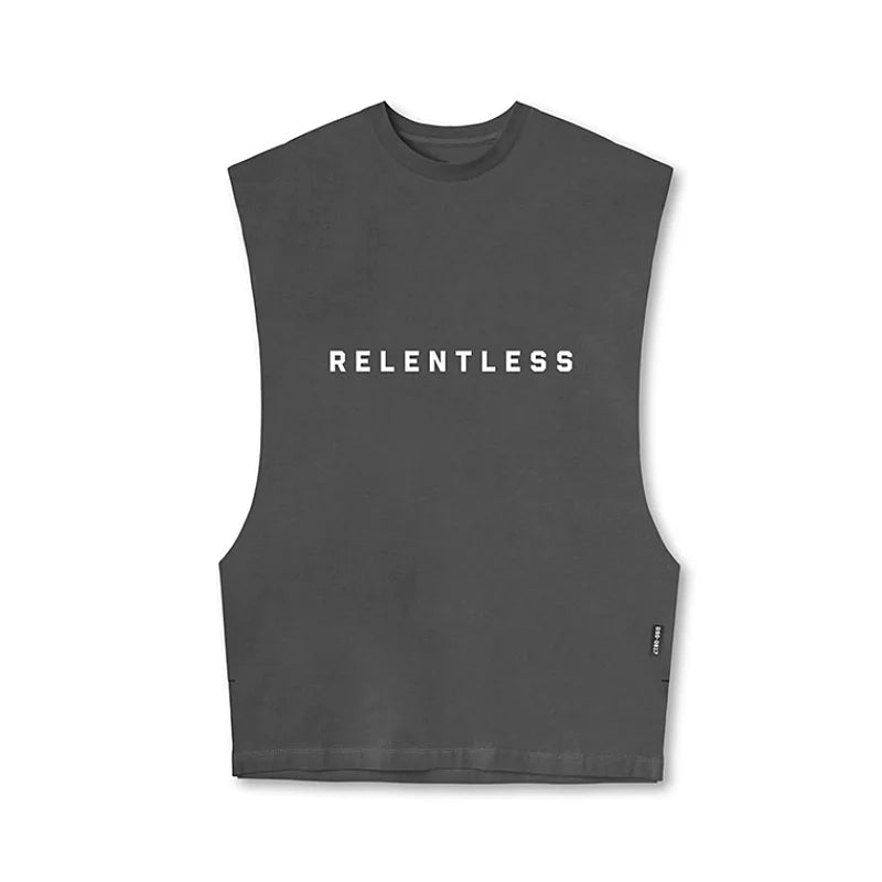 Mens Cotton Bodybuilding Tank Tops Gym Fitness Sleeveless Shirt Male Stringer Singlet Summer Casual Printed Undershirt Vest