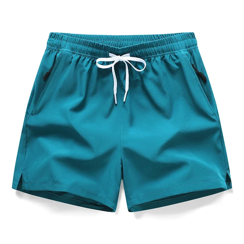 New Men's Sports Casual 3/4 Shorts With Ice Silk Lightweight Sweat-absorbing Outdoor Quick Drying Running Fitness Loose Pants