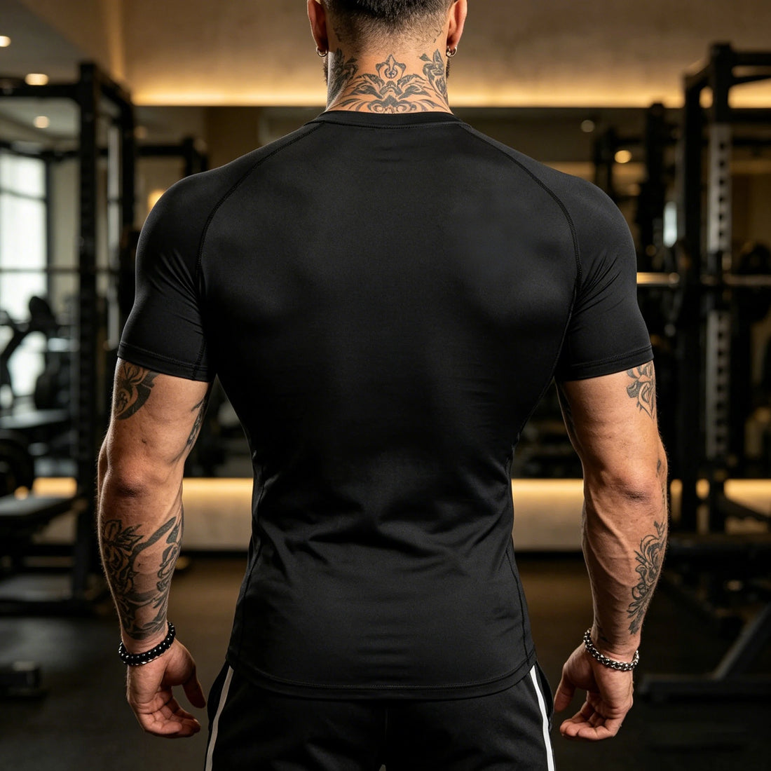4F men's compression T-shirt fitness sports running T-shirt Rashgard top T-shirt quick drying short sleeved T-shirtS-3XL