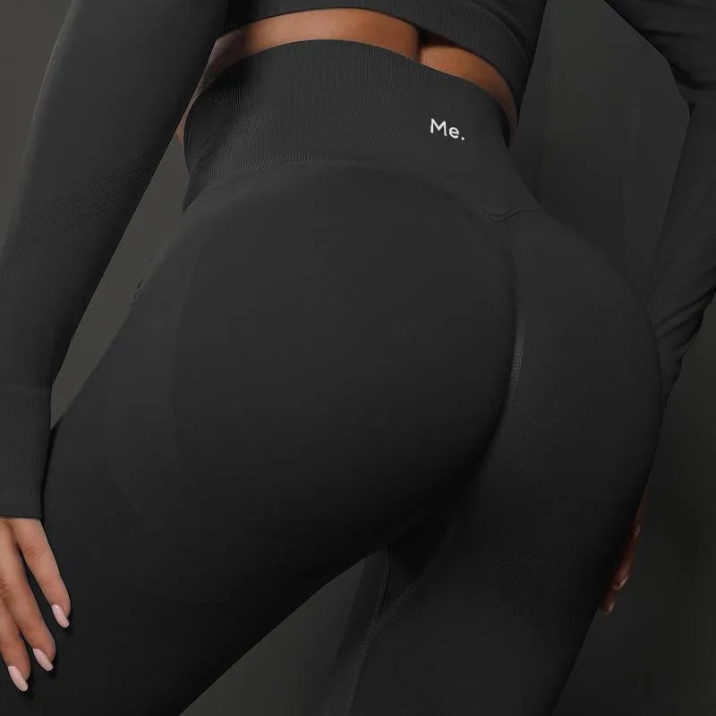 BetterMe Seamless Gym Leggings Yoga Pants Sexy High Waist Booty Lifting Leggings Pants Women Sports Clothing Fitness Wear - ATFH