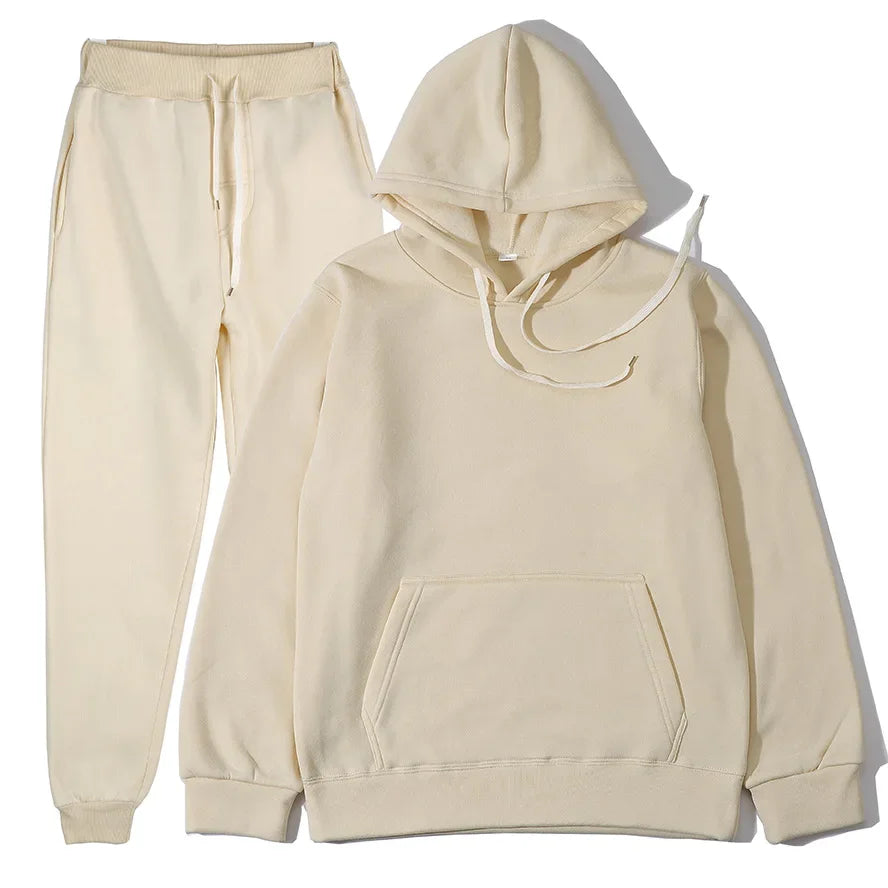 Men's Sports Suits Fashion Tracksuit Women Hoodies + Pants Two Pieces Sets Running Casual Sweatshirts Sweatpants Men's Clothing ATFH