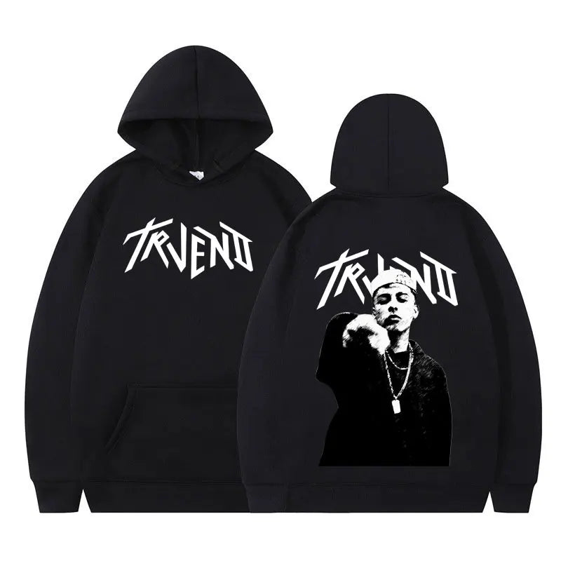 Rapper Trueno Album Tour 2025 Punk Hoodie Fashion Men's Women Sweatshirts Long-sleeved Hip-hop Loose Casual Oversized Pullover