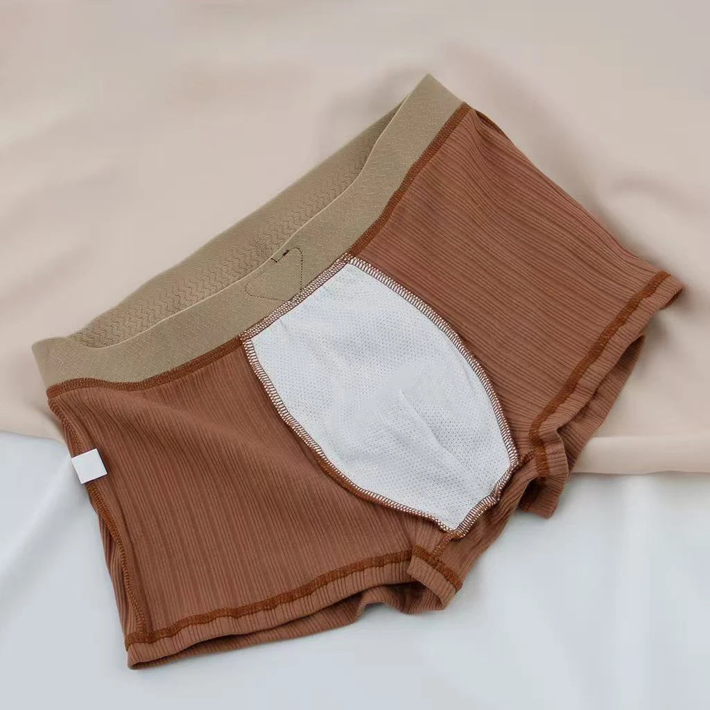 4pcs Men Underwear Cotton Men Boxer Shorts Medium Waist Breathable Men Panties Larger Size 6XL-Lot Soft Comfortable Men Boxer