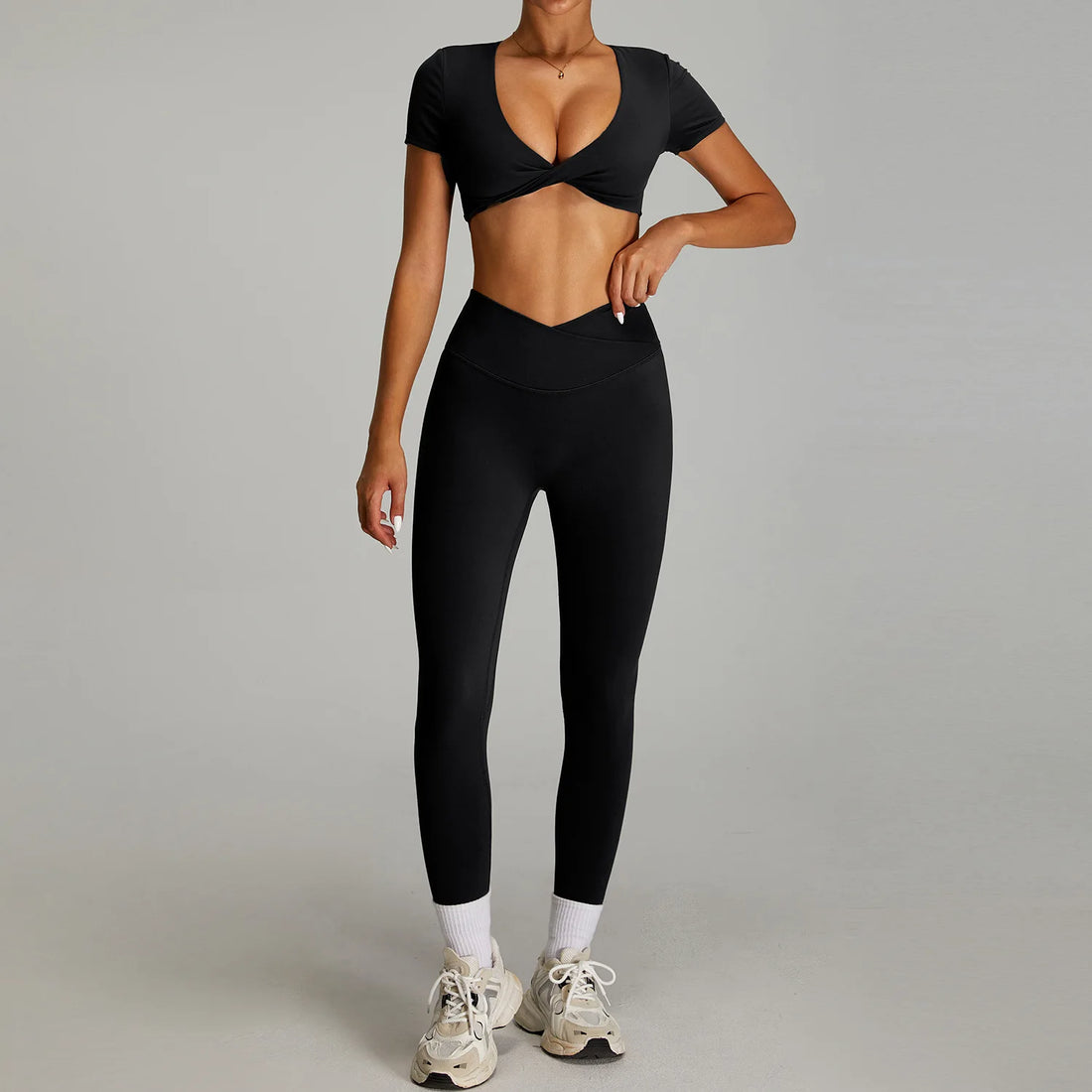 2 Pieces Sportswear Women Yoga Set Gym Clothes Sportswear Yoga Suits Fitness Set Tracksuits Sports Bra Gym Outfits Leggings - ATFH