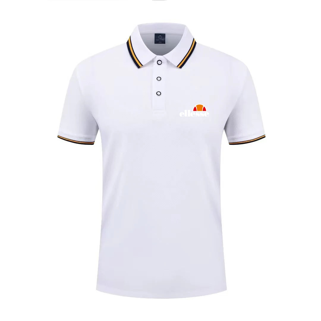 2026 New Men's Casual Solid Color Short Sleeved Polo Shirt Summer Fashionable and Comfortable Versatile Top