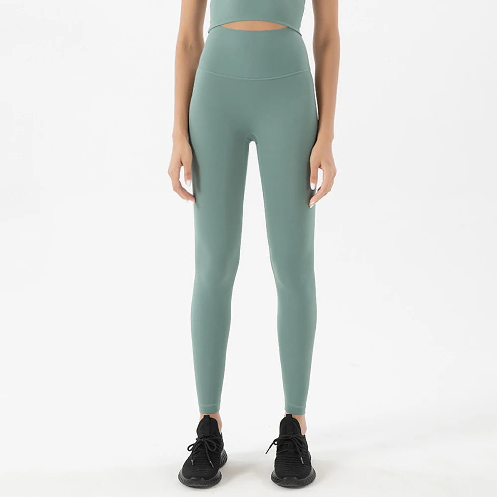 Yoga Leggings for Fitness Legging Sport Femme Back Pocket Pants Female Buttery Soft High Waist Leggins Push Up Gym Tights Women ATFH