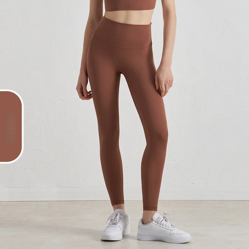 New 35 Colors Naked Feeling Yoga Pants High Waist Seamless Leggings Sport Women Fitness Gym Leggings With Pocket - ATFH