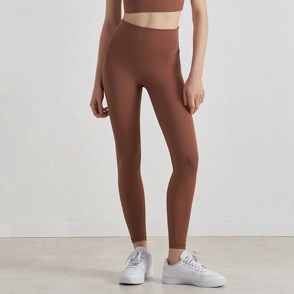 Yoga Leggings for Fitness Legging Sport Femme Back Pocket Pants Female Buttery Soft High Waist Leggins Push Up Gym Tights Women ATFH