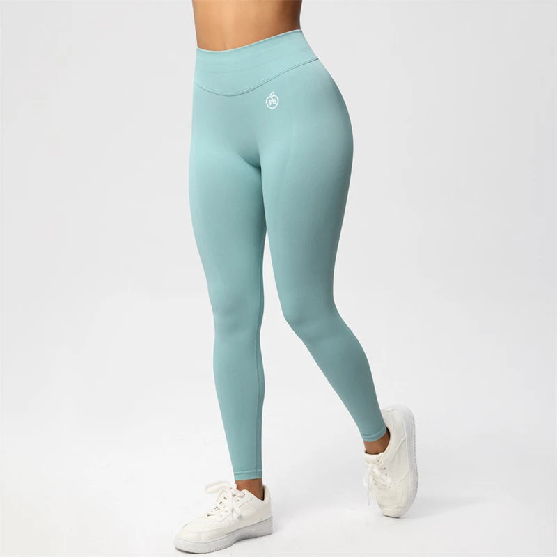 Women BUM Shaping Leggings Seamless Sport Yoga Pants Leggings Sport Hip Lifting Yoga Gym Running Quick Dry Pants Scrunch Butt - ATFH