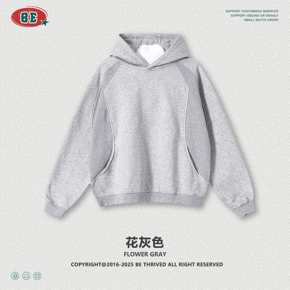 2025 Autumn Winter American Curved Colorblock Fleece Hoodie Men Streetwear Pullover Hoodies Long Sleeve with Pocket Oversized - ATFH