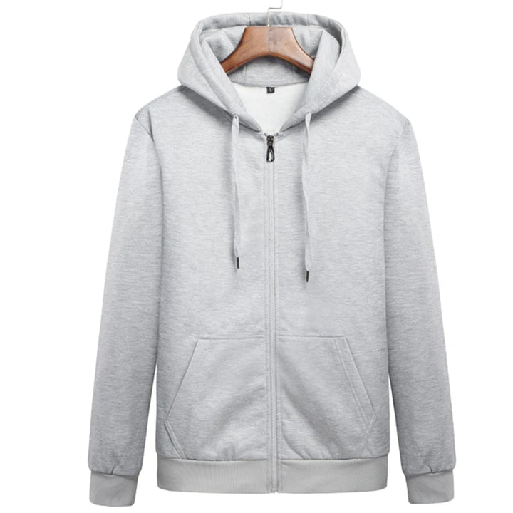 Brand Men's hoodie with hood sweatshirts Jackets Men Fleece Streetwear Warm Tracksuit Men hoody Coats Velvet Sweatshirt Mens - ATFH