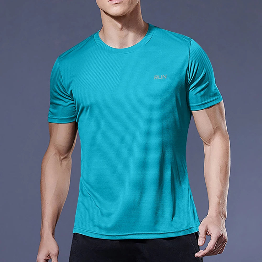 Men Undershirt T-Shirt Quick Dry T-shirt lightweight Underwear Running Breathable Fitness Shirt Ice Silky Gym Football Jerseys
