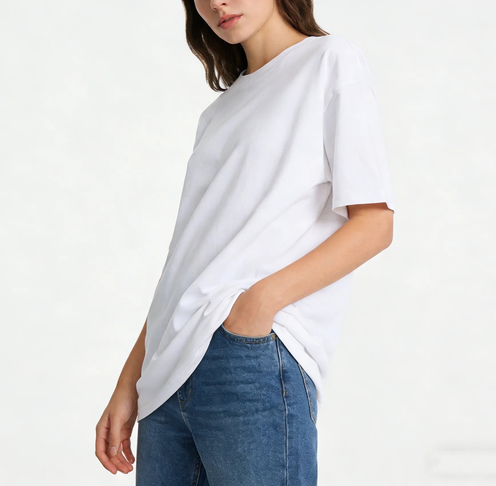 LEGIBLE Summer short sleeve T-Shirt Women Cotton Tee Shirt Loose Solid Basic Oversized T Shirt Women O-neck Tshirt Women - ATFH