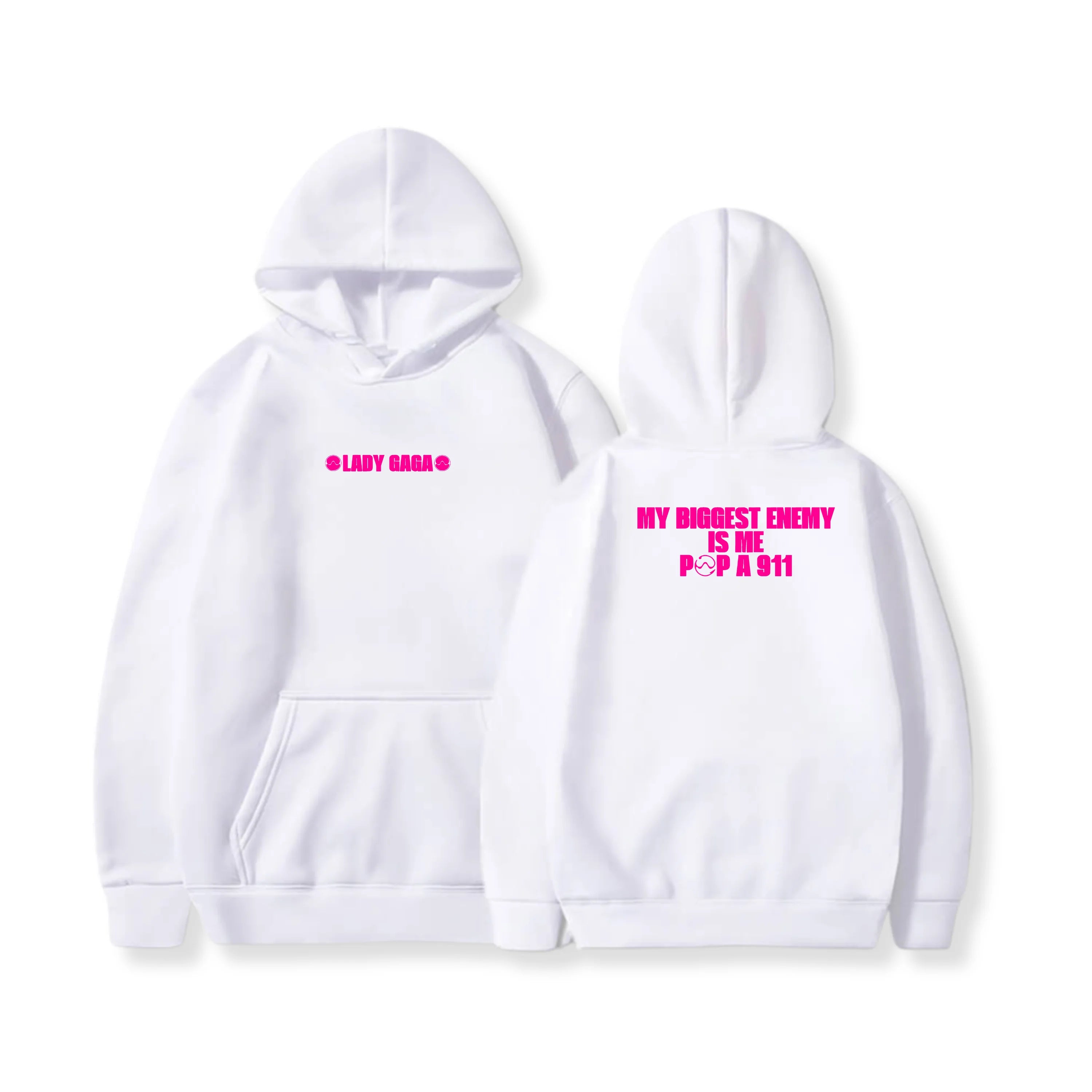 Autumn Winter Hoodies Lady Gaga Ablum Graphic Oversized Women Men Streetwear Fleece Warm Sweatshirt Female Male Tracksuits Coats - ATFH