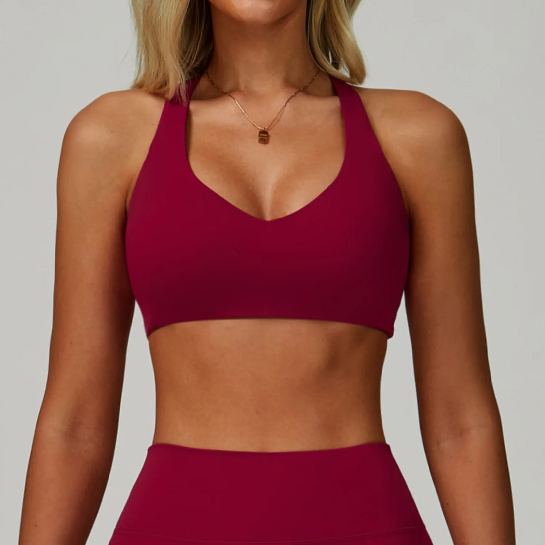 Sports Bra Women Top Push Up Fitness Yoga Bra Workout Underwear High Strength Sport Tops Women Breathable Running Vest Gym Wear - ATFH