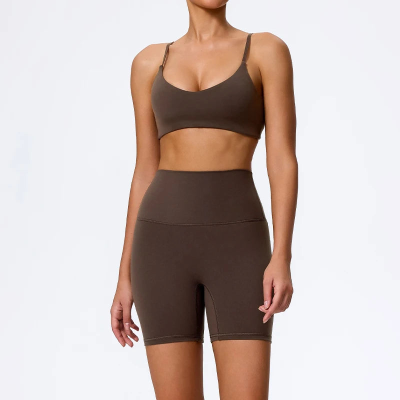 Ctenkevet Summer Women 2Pcs Sleeveless Sports Set Female Gym Two-piece Yoga Set High Waist Breathable legging Sportswear Women - ATFH