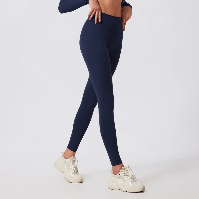 Hearuisavy Summer High Waist Workout Leggings Woman Gym Pants Running Push Up Sports Leggings Quick-Dry Scrunch Tight Yoga Pants - ATFH