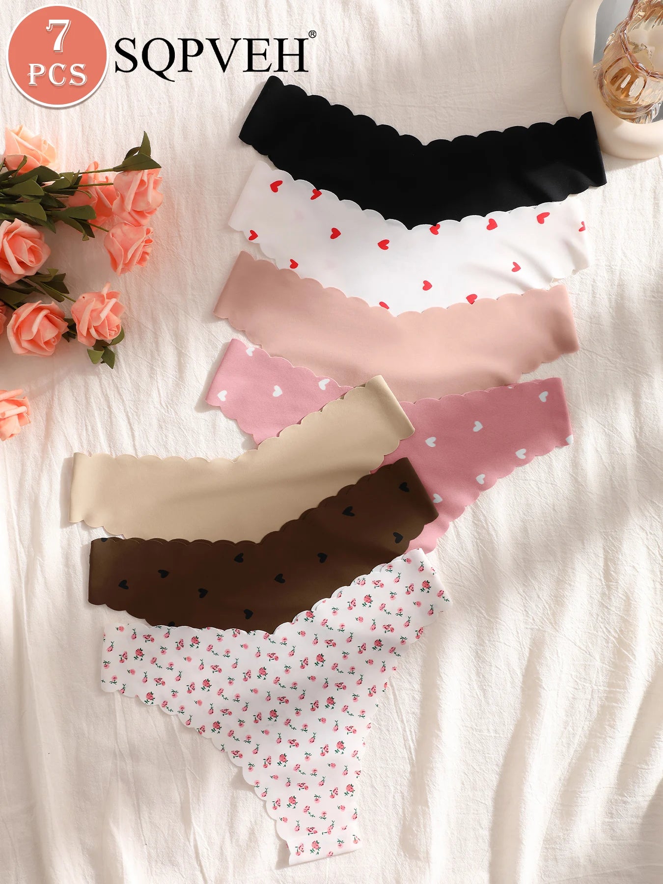 7pcs Women's Comfortable Sports/Casual Triangle Panties, Simple & Fashionable For Daily Wear