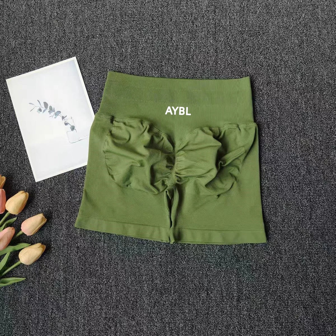 Short De Sport Pour Femme, Sans Couture, Uni, Blanc, Taille Haute, Effet Push-Up, Pour Le Yoga Et La Course à Pied