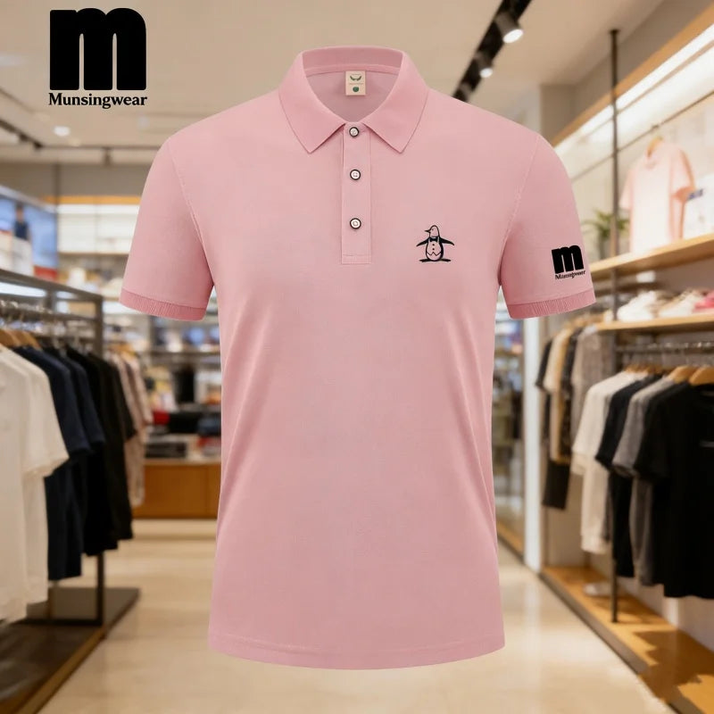 2026 Golf Polo Shirt Men's Business Polo Collar Half Sleeved Top New Summer Casual Short Sleeved T-shirt for Men An