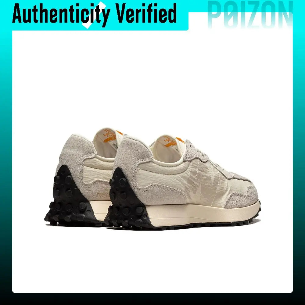 New Balance NB 327 Textile, Leather Low top Casual City Commuting Running Shoes Unisex Beige Gray MS327CJ
