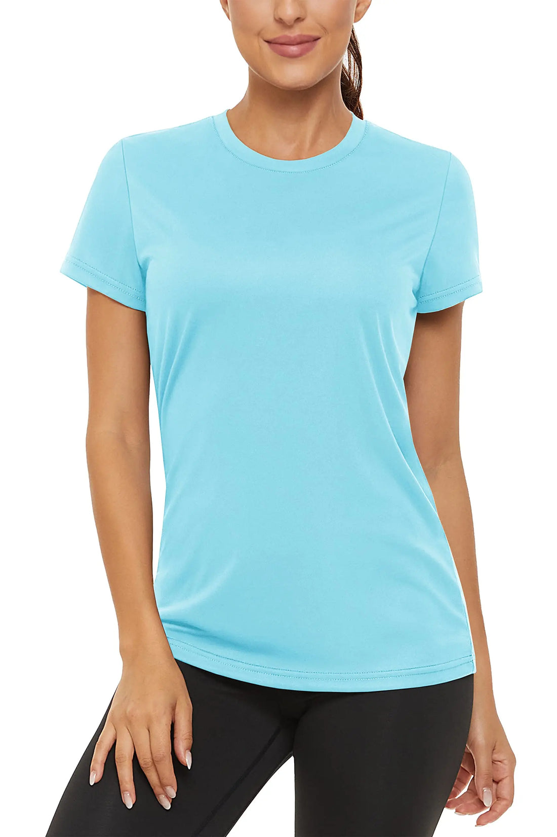 TACVASEN Summer Casual Performance T-shirts UPF 50+ Quick Dry Womens Sun Protection T-shirt Outdoor Running Swim Tee shirts Tops - ATFH