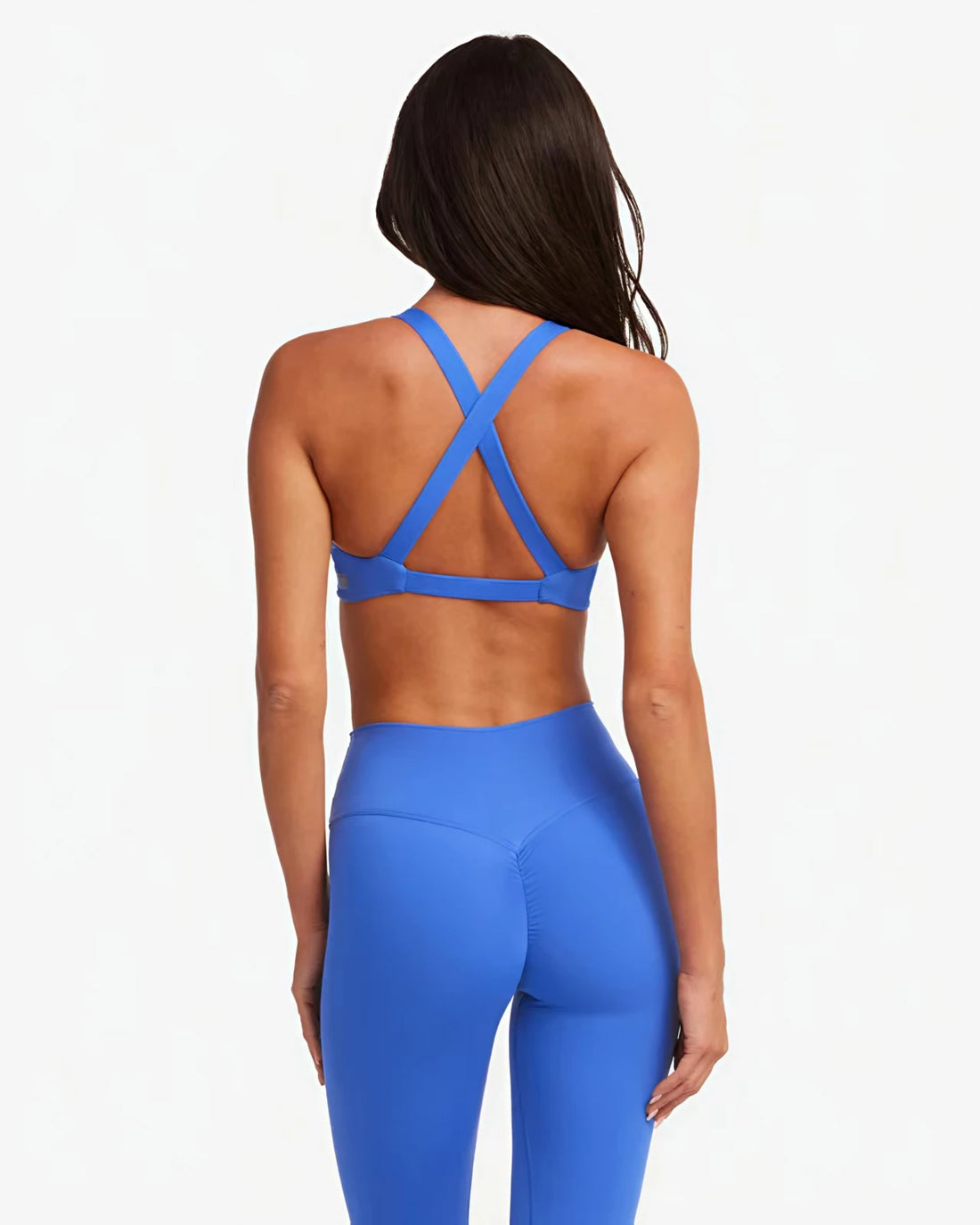SHINBENE Women's Twist Workout Sports Bras Back Cross Padded Low Impact Fitness Bra Yoga Crop Tops - ATFH