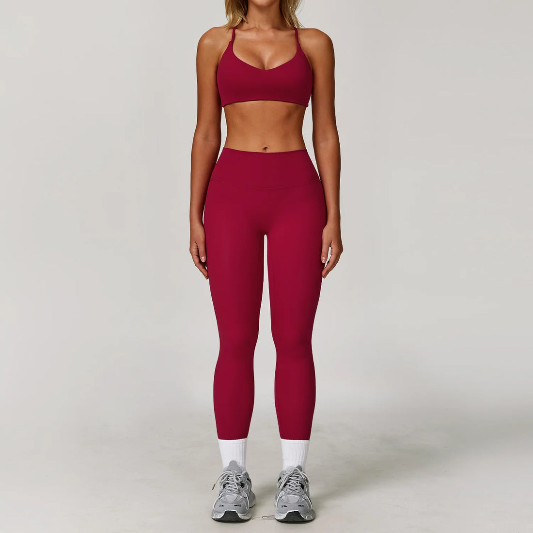 2/3PCS Yoga Suit Sports Set Gym Set Women Tracksuit Running Workout Clothes Long Sleeve Sports Bra Athletic Wear Yoga Clothing - ATFH