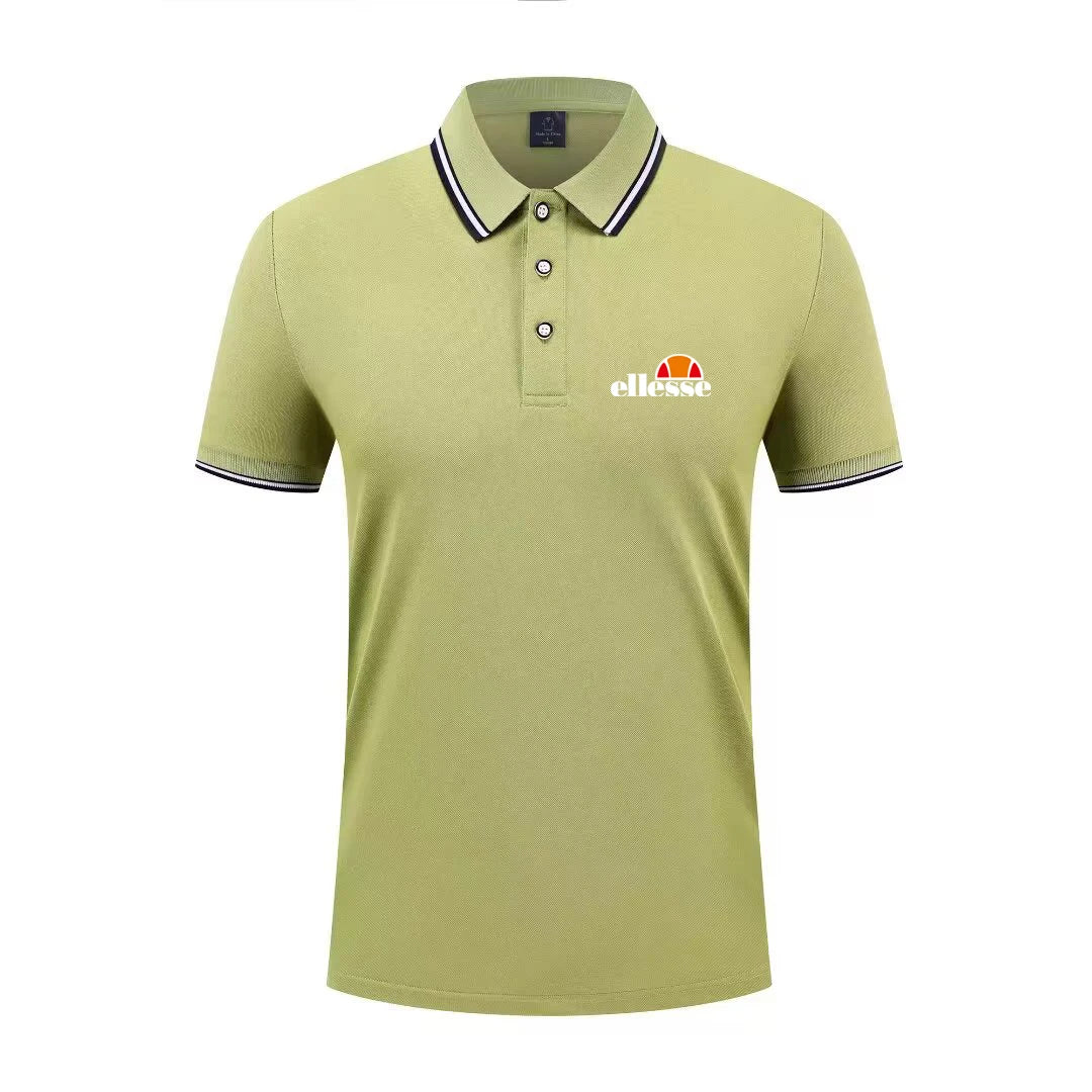 2026 New Men's Casual Solid Color Short Sleeved Polo Shirt Summer Fashionable and Comfortable Versatile Top