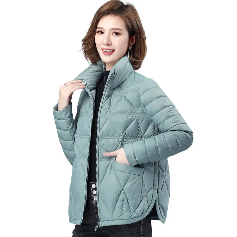 2026 New Down And Cotton Jacket Women Lightweight Short, Fashionable Casual Winter Jacket Female Loose Korean Thick Cotton Coat