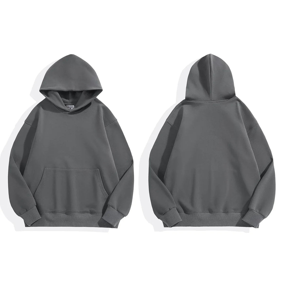 16.9oz 480gsm Heavy Weight Cotton Plus Velvet Hooded Sweater Men Thickened Tight Polar Fleece Pullover Hoodie Women Sweatshirt ATFH