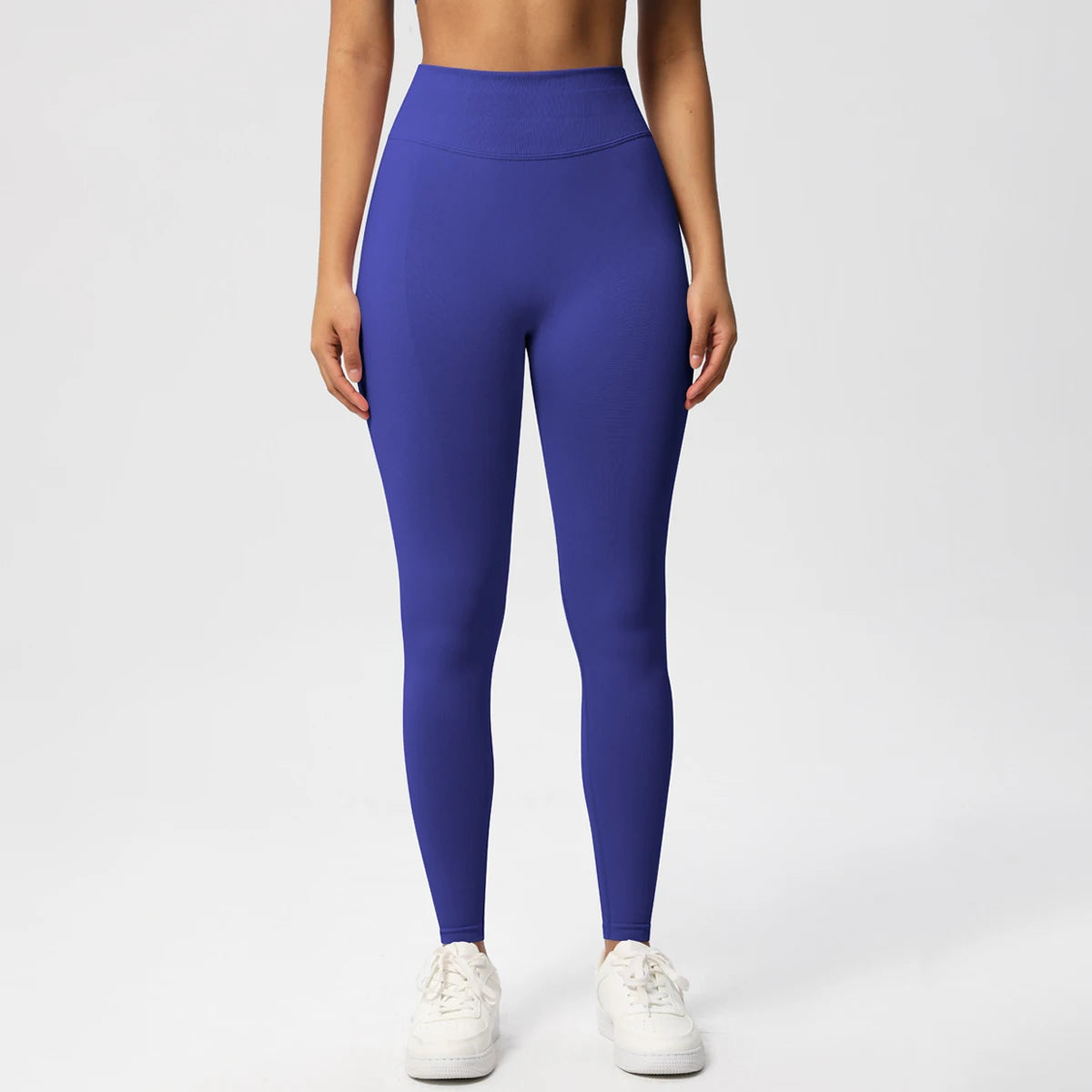 Seamless Women Solid Waist Yoga Pants Three-section Waist Sexy Hip-lifting Tight Sports Pants Fitness Exercise Yoga Pants - ATFH