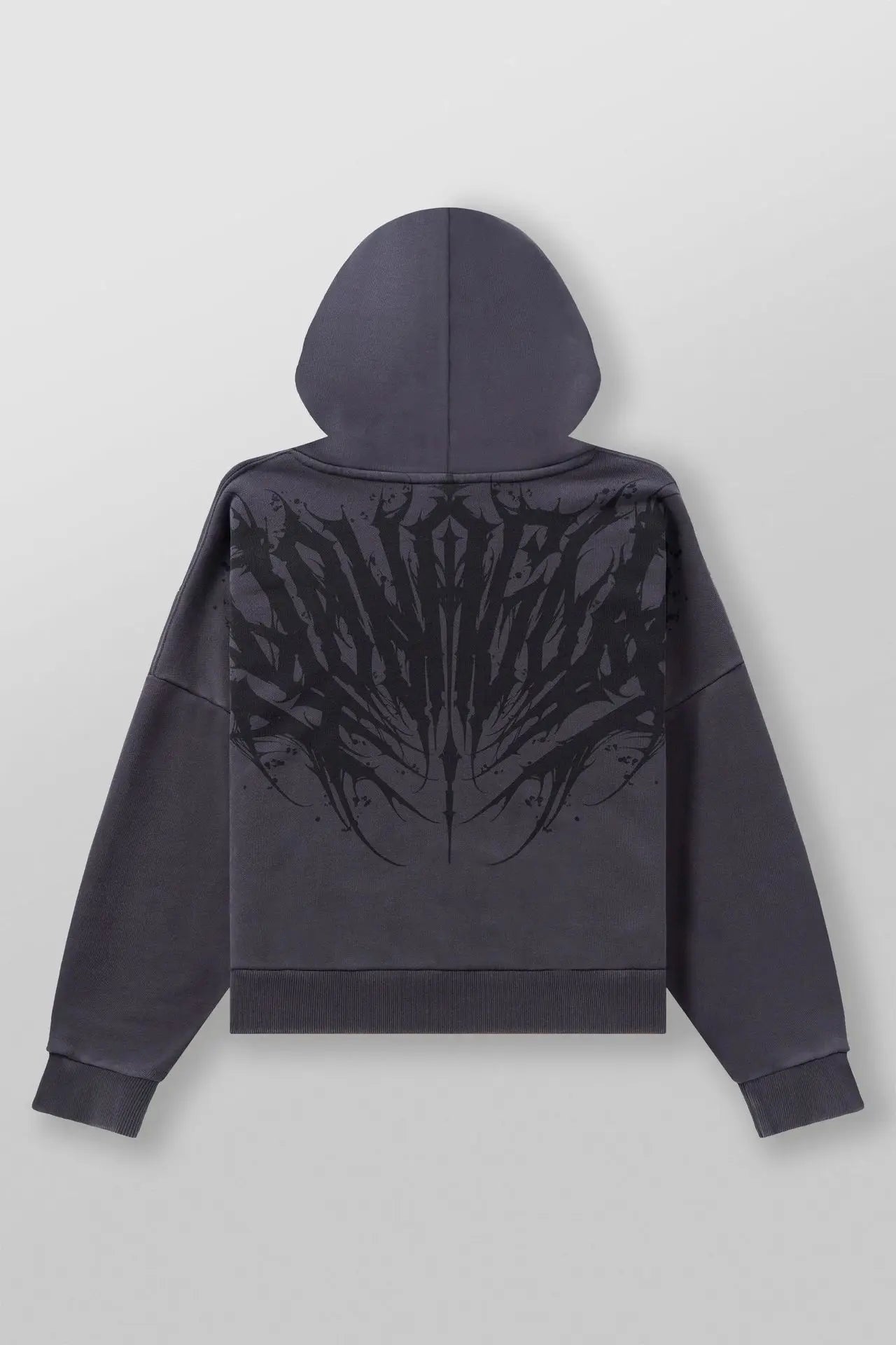 American-style streetwear sports hoodie for jogging, fitness, casual running, and training with wing-shaped print - ATFH