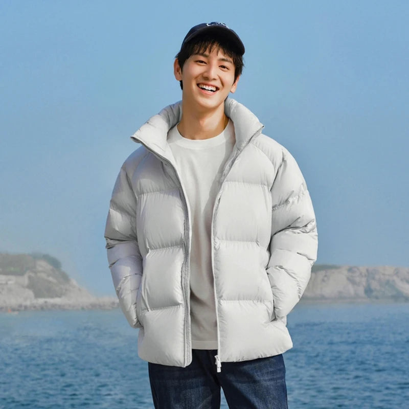 Semir Down Jacket Men 2026 Winter New Thickened Short Coat Three-Proof Thermal Puffer Coat Couple Top Trendy Down Jacket