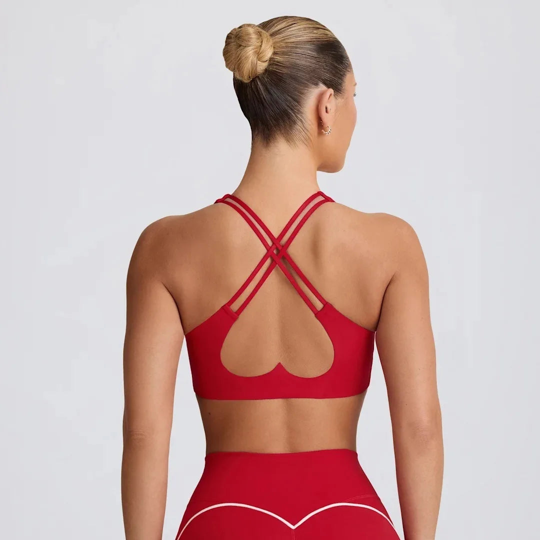 SexyVSports Yoga Vest with Chest Pad, Can Be Worn Outside, Fitness Training Top - ATFH